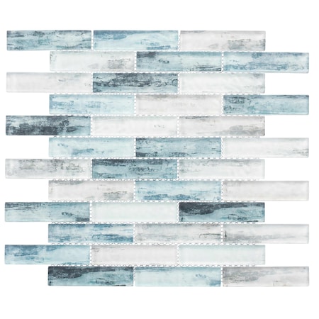 Andova Tiles SAMPLE-Giovan 1-in. x 4-in. Brick Joint Glass Floor Mosaic Tile SAM-ANDGIO403